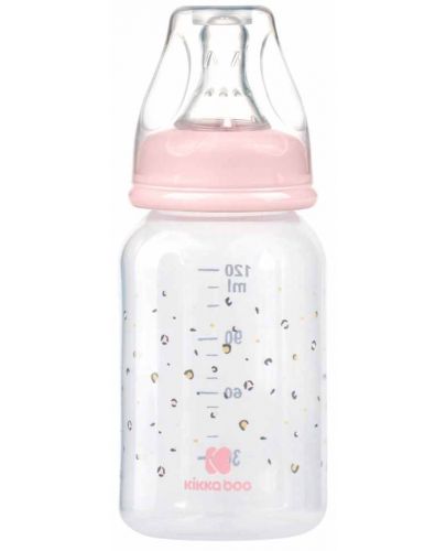 Бебешко шише KikkaBoo Savanna - РР, 120 ml, розово - 1