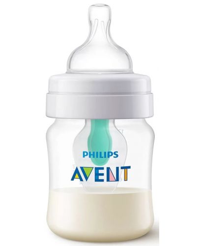 Бебешко шише Philips Avent - Anti-Colic Airfree, 125 ml - 2