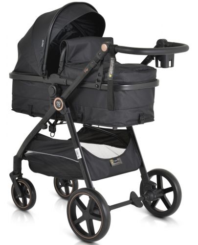 Бебешка комбинирана количка Moni - Tokyo, черна - 6