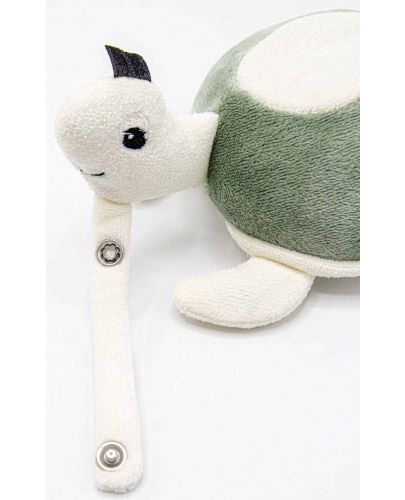 Бебешка дрънкалка BabyJem - Морска костенурка, 14 х 12 cm, зелена - 4