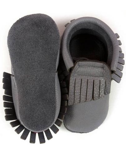 Бебешки обувки Baobaby - Moccasins, grey, размер 2ХS - 2