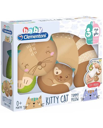 Бебешка възглавница Clementoni Baby - Kitty Cat, със залъгалка, асортимент - 3