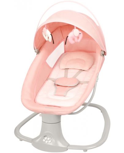 Бебешка електрическа люлка KikkaBoo - Winks, Pink, 82 x 67 x 83 cm - 1