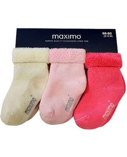 Бебешки хавлиени чорапи Maximo - За момиче - 1