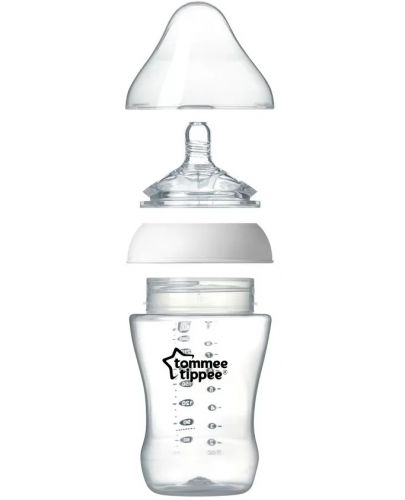 Бебешко шише Tommee Tippee Ultra - 260 ml, с биберон 1 капка - 3
