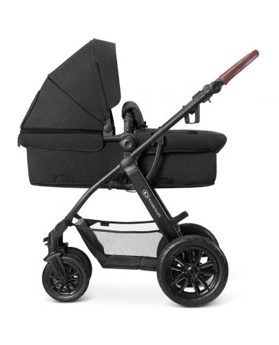 Бебешка количка 3 в 1 KinderKraft Xmoov - Трансформираща се, с кошница, черна - 4