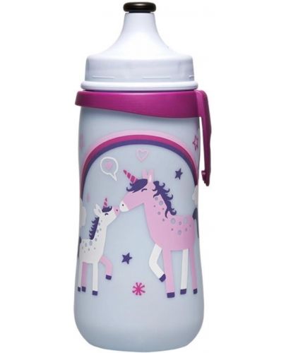 Бебешко шише с клапа NIP - Kids cup, за момичета, 330 ml - 2