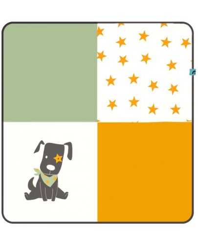 Бебешка пелена Rach - Doggy, 85 х 85 cm, оранжева - 1