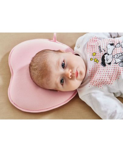 Бебешка възглавничка BabyJem - Розова - 3