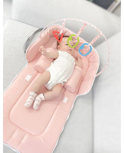 Бебешко гнездо-чанта BabyJem - Розово - 7