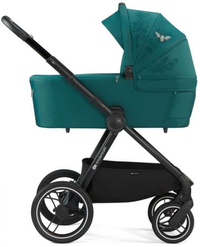 Бебешка количка 2 в 1 KinderKraft - Nea, тъмнозелена - 2