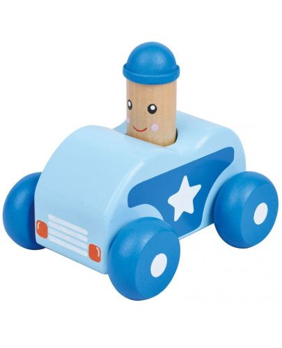 Бебешка играчка Lelin - Количка, със звук Бийп, синя - 1