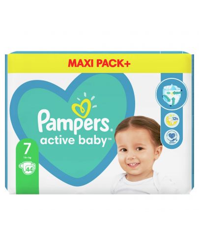 Бебешки пелени Pampers - Active Baby 7, 40 броя  - 1