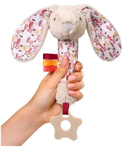 Бебешка играчка Babyono - Зайченцето Мили, с гризалка - 2