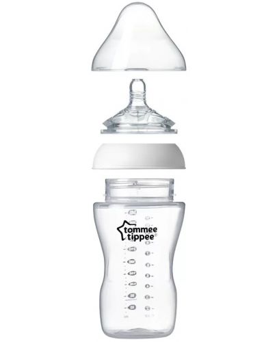 Бебешко шише Tommee Tippee Ultra - 340 ml, с биберон 2 капки - 3