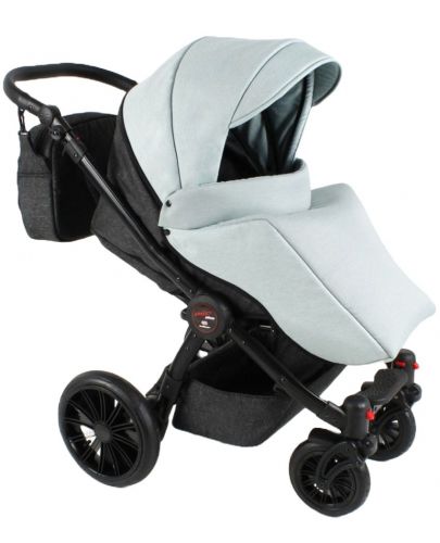 Бебешка количка Adbor - Mio plus, цвят 01, мента - 1