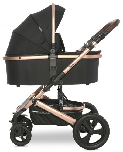 Бебешка количка с твърд кош Lorelli - Boston, Black - 4