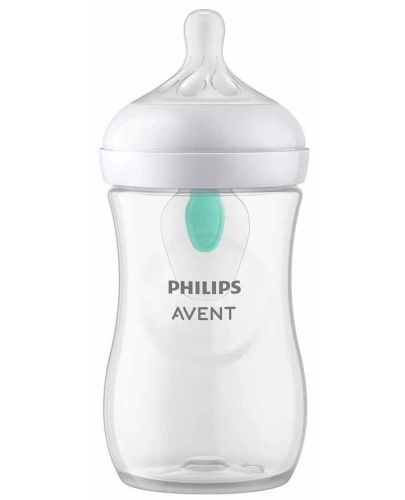 Бебешко шише Philips Avent - Natural Response 3.0, AirFree, с биберон 1m+, 260 ml - 4