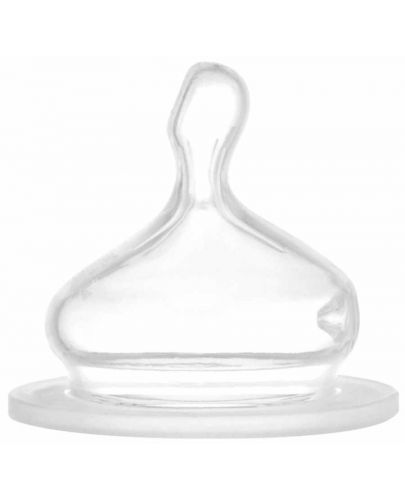 Бебешко стъклено шише NIP - Flow S, 0 м+, 120 ml, Girl - 2