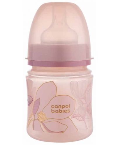 Бебешко антиколик шише Canpol babies - Easy Start, Gold, 120 ml, розово - 1