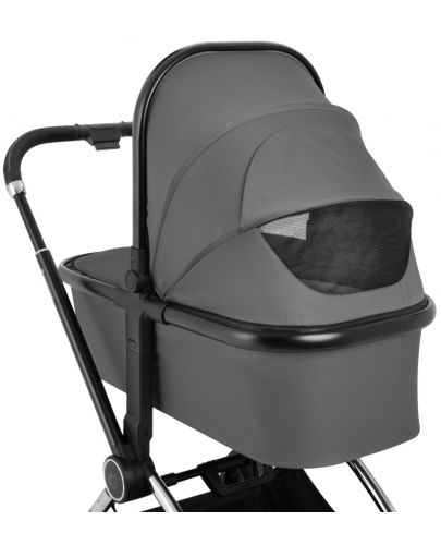 Бебешка комбинирана количка 2 в 1 KikkaBoo - Kara, Grey - 10