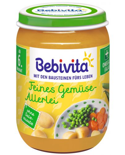 Зеленчуково пюре Bebivita, 190 g - 1