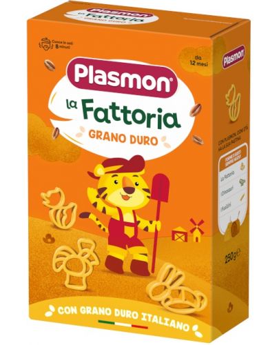 Бебешка паста Plasmon - Фермата, 12+м, 250 g - 1