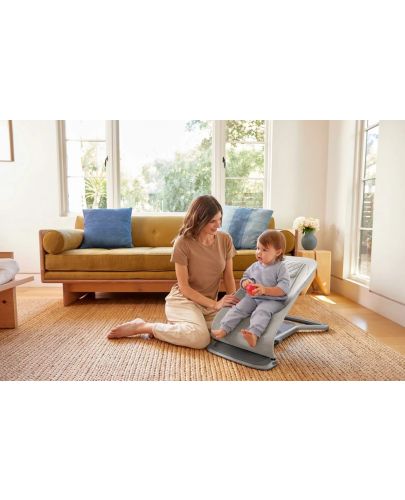 Бебешки шезлонг 3 в 1 Ergobaby - Evolve, Light Grey - 8