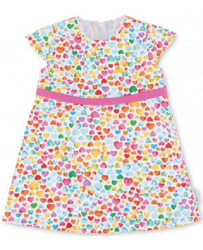 Бебешка рокля с UV 50+ защита Sterntaler - на сърчица, 68 cm, 5-6 месеца - 1