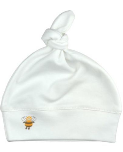 Бебешка шапка с възел For Babies-  Пчеличка - 1