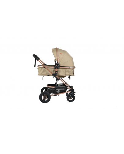 Бебешка комбинирана количка Moni - Gigi, бежовa - 6