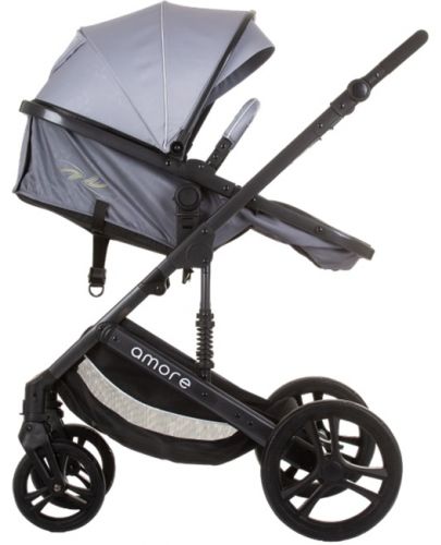 Бебешка количка Chipolino - Аморе, пепелно сиво - 5