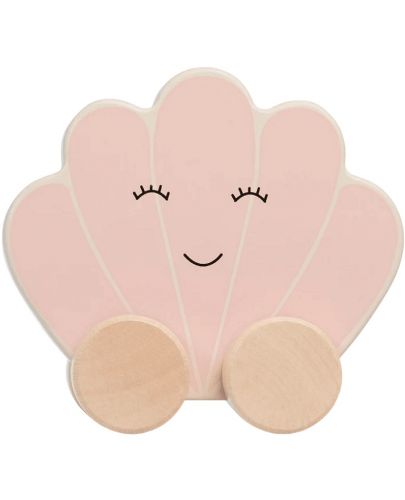 Бебешка дървена играчка Jollein - Количка, Shell Pink - 1