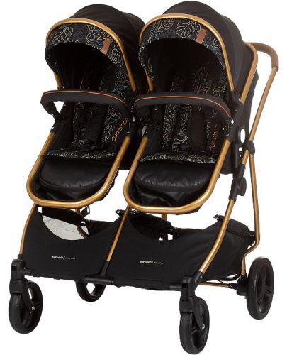 Бебешка количка за близнаци Chipolino - Дуо Смарт, обсидиан/листа - 6