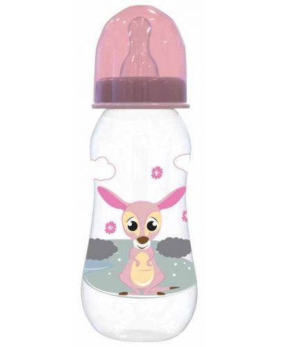Бебешко шише Lorelli Baby Care - 250 ml, розово - 1