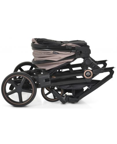 Бебешка комбинирана количка Moni - Tokyo, бежова - 6