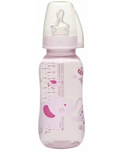 Бебешко шише NIP - Trendy, РР, Flow G, 6 м+, 250 ml - 1