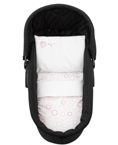 Бебешки спален комплект за количка Kikka Boo - 6 части, Pink Circles - 2