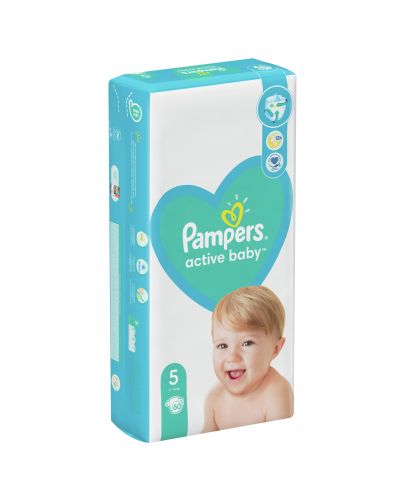 Бебешки пелени Pampers - Active Baby 5, 60 броя  - 8