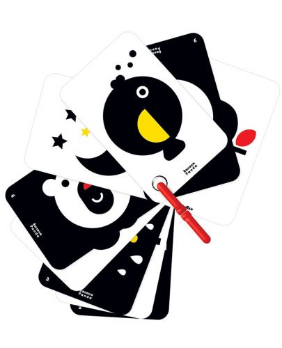 Бебешки карти с висок контраст Banana Panda - С ринг, 0 м+ - 1