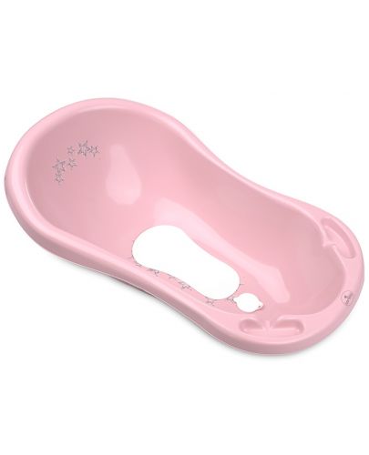 Бебешка вана с оттичане Lorelli - Little stars, 84 cm, розова - 1