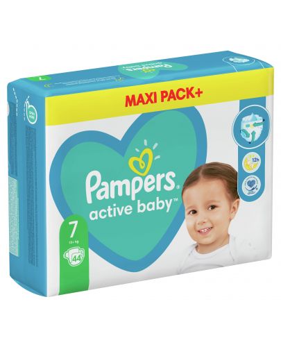 Бебешки пелени Pampers - Active Baby 7, 40 броя  - 8