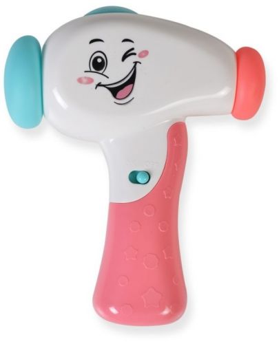 Бебешка играчка Moni - Чукче, K999-119G, розово - 1