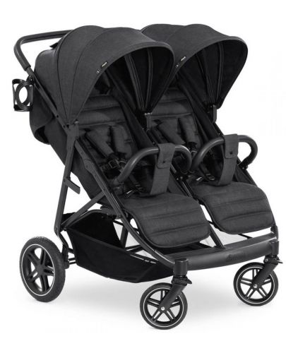 Бебешка количка за близнаци Hauck - Uptown Duo, Melange Black - 1