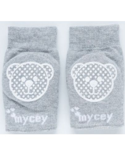 Бебешки наколенки Mycey - сиви - 1