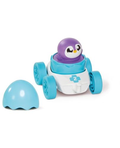 Бебешка играчка Tomy Toomies - Състезателно яйце, Приятелче, синьо - 1