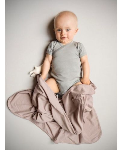 Бебешко одеяло Egos Bio Baby - Тип пелена, органичен памук, розово - 2