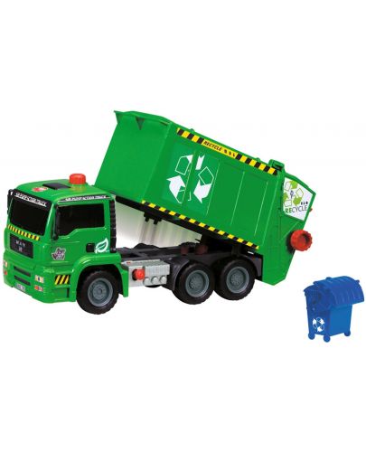 Детска играчка Dickie Toys - Пневматичен камион за боклук - 1