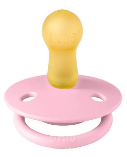 Биберон Bibs - De Lux, Baby Pink, каучук, 0-6 месеца - 1