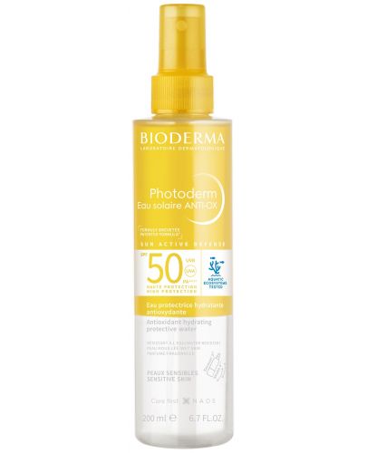 Bioderma Photoderm Двуфазна слънцезащитна вода Anti-Ox, SPF50, 200 ml - 1